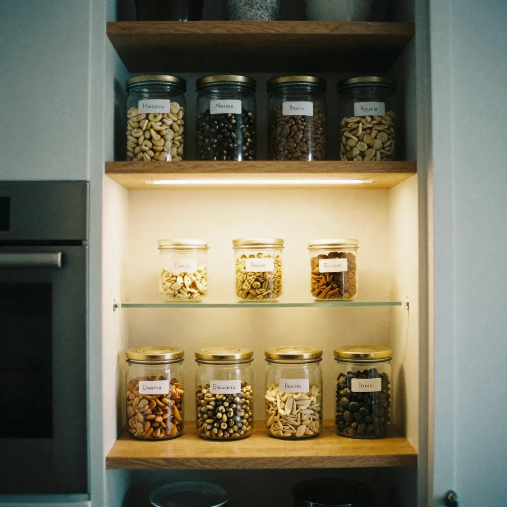 Geoptimaliseerde modulaire keuken met korte reisafstanden