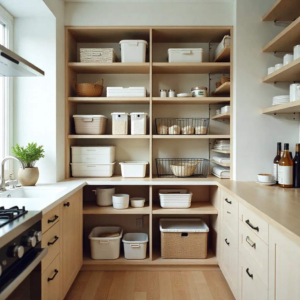 Fornuis zone met nabijgelegen opslag