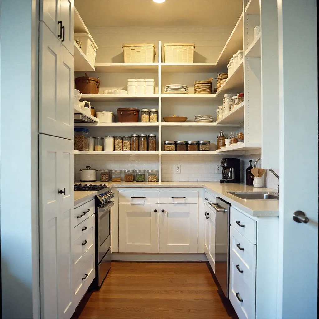 Voorbereidingszone met snijplanken en messen