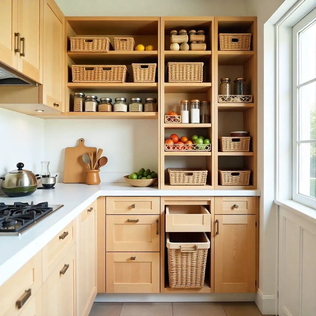 Traditionele keuken layout met lange reisafstanden